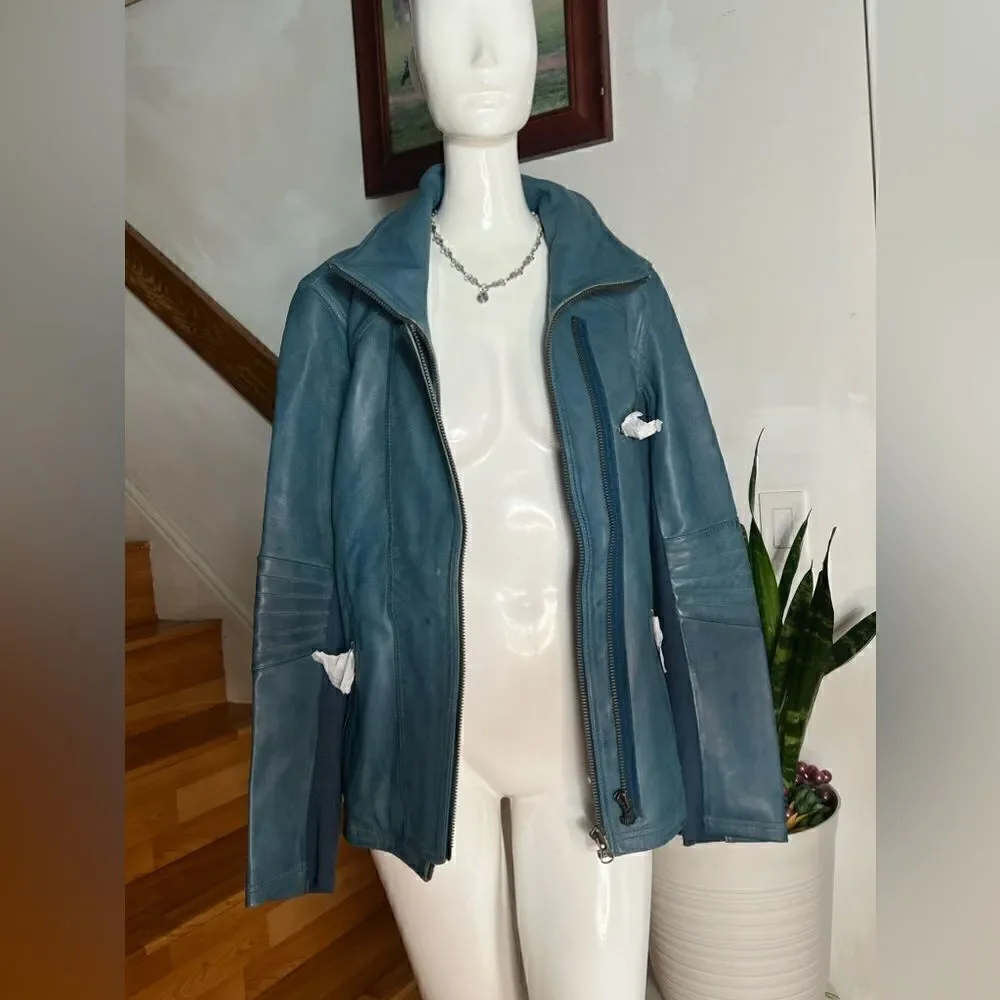 Free People x We The Free Cora Leather Jacket/ Size XS